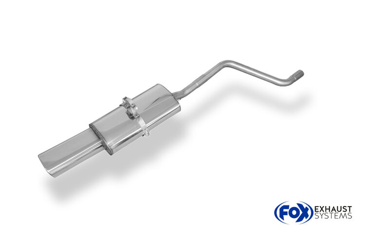 Fox Sportuitlaat VW Polo 86C achterdemper - 135x80 Type 53