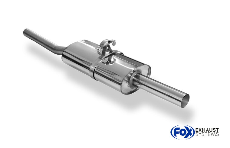 Fox Sportuitlaat VW Polo 86C G40 achterdemper &Oslash;50mm - 1x70 Type 10
