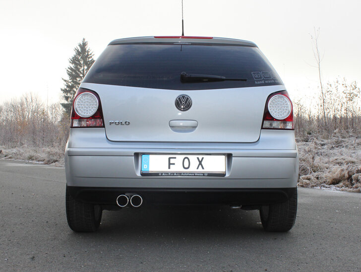 Fox Sportuitlaat VW Polo 9N achterdemper - 2x70 Type 13