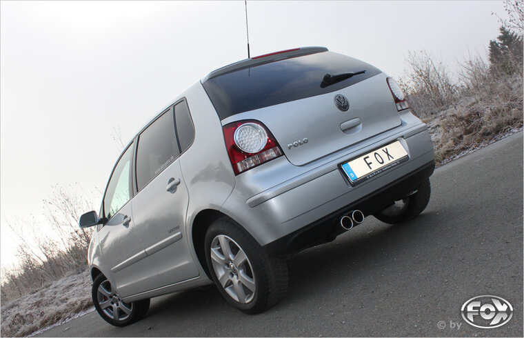 Fox Sportuitlaat VW Polo 9N achterdemper - 2x70 Type 13