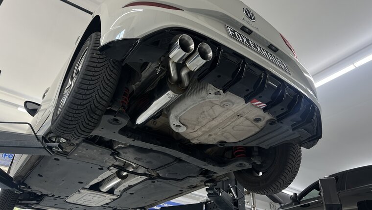 Fox Sportuitlaat VW Polo AW Facelift Achterdemper - 2x90 Type 25