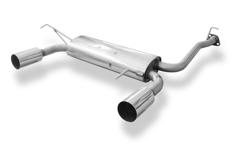 Fox Sportuitlaat Honda Prelude IV BB2/3 dwarsgeplaatste achterdemper, rechter/linker uitlaat - 1x90 Type 10 rechts/links