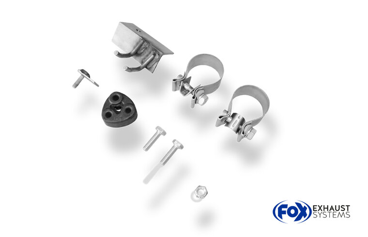 Fox Sportuitlaat Honda Prelude IV BB2/3 dwarsgeplaatste achterdemper, rechter/linker uitlaat - 2x90 Type 10 rechts/links