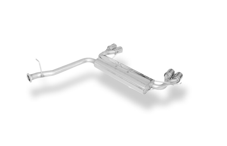 Fox Sportuitlaat Honda Prelude IV BB2/3 dwarsgeplaatste achterdemper, rechter/linker uitlaat - 2x80 Type 13 rechts/links