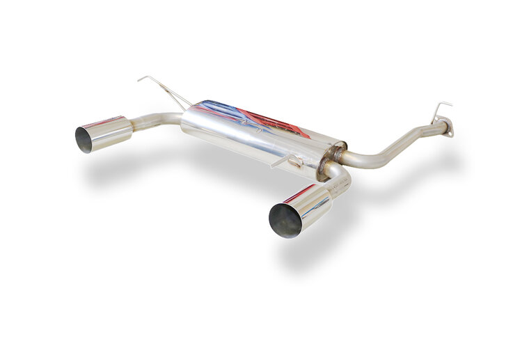 Fox Sportuitlaat Honda Prelude V BB9 dwarsgeplaatste uitlaatdemper, rechter/linker uitgang - 1x90 Type 10 rechts/links