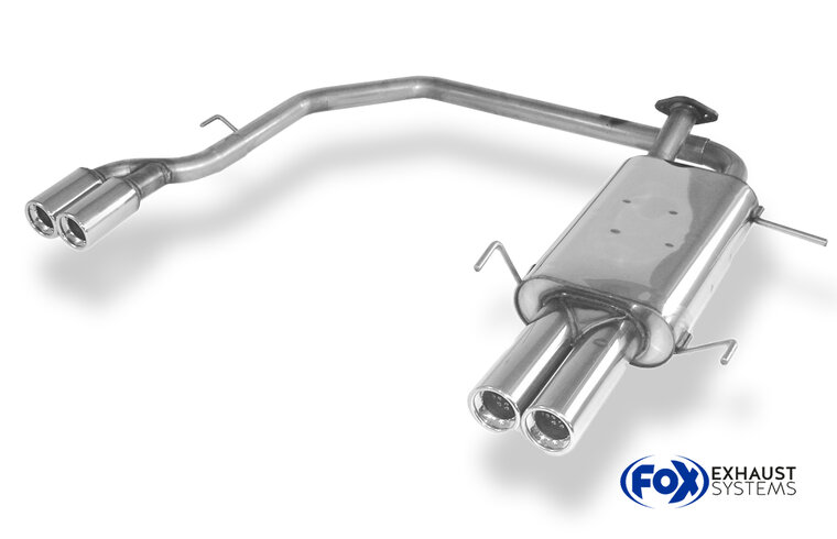 Fox Sportuitlaat Nissan Primera P11 - 4/5-deurs sedan achterdemper, rechter/linker uitgang - 2x90 type 13 rechts/links