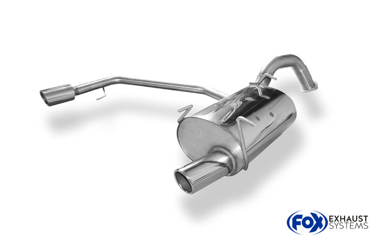 Fox Sportuitlaat Nissan Primera P12 Sedan Achterdemper Rechts/Links Uitgang - 1x90 Type 16 Rechts/Links