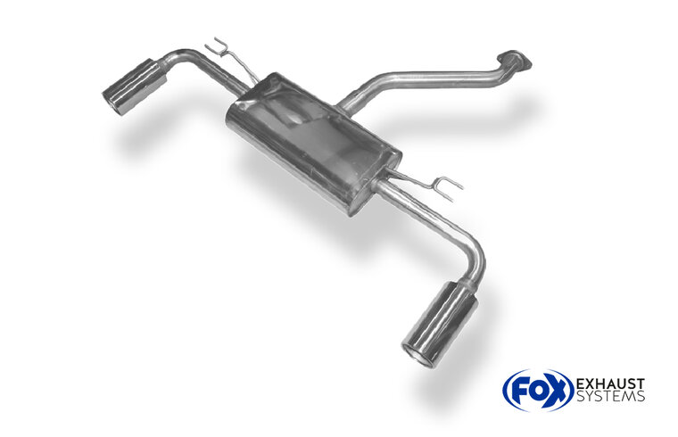 Fox Sportuitlaat Kia Pro Ceed GT achterdemper, dwarsuitlaat rechts/links - 1x100 Type 12 rechts/links