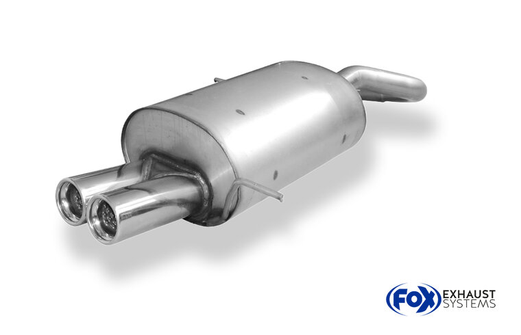 Fox Sportuitlaat Achterdemper voor Chrysler PT Cruiser Sedan &amp; Convertible - 2x76 Type 13