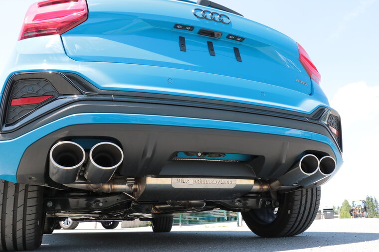 Fox Sportuitlaat Audi Q2 achterdemper, rechter/linker uitlaat - 2x115x85 type 32 rechts/links