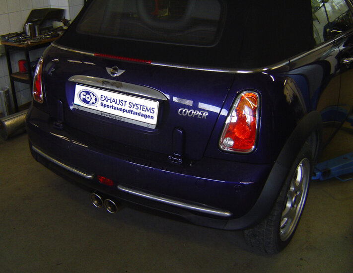 Fox Sportuitlaat Mini Cooper Cabriolet R52 Achterdemper Middenuitlaat - 2x76 Type 13
