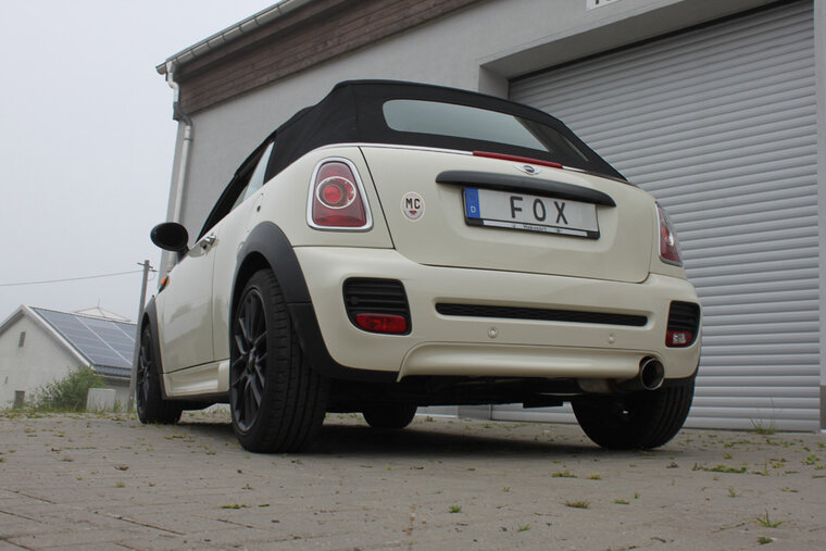 Fox Sportuitlaat Mini One R57 - Achterdemper voor cabriolet - 1x100 Type 25