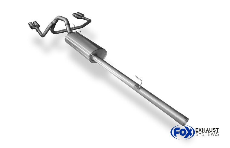 Fox Sportuitlaat Dodge RAM 1500 half uitlaatsysteem vanaf de katalysator - 2x100 Type 13 rechts/links