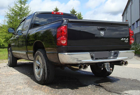 Fox Sportuitlaat Dodge RAM 1500 half uitlaatsysteem vanaf de katalysator - 2x100 Type 25 rechts/links