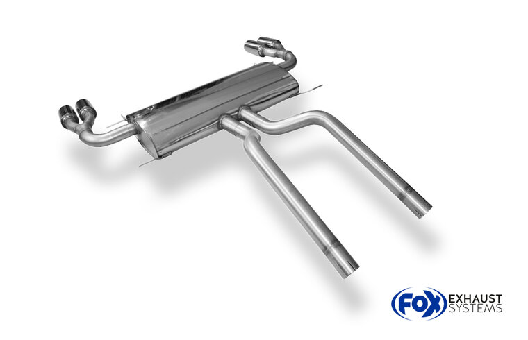 Fox Sportuitlaat Range Rover III - LM Achterdemper, rechter/linker uitgang - 2x90 Type 13 rechts/links