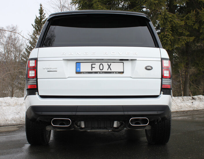 Fox Sportuitlaat Range Rover IV 4.4L Diesel - MK Achterdemper Rechts/Links - 220x85 Type 49 Rechts/Links