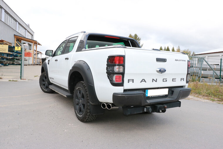 Fox Sportuitlaat Ford Ranger 2011-08/2016 - 4x4 - Dubbele cabine, uitlaatdemper aan de linkerkant van het voertuig achter het achterwiel - 2x115x85 Type 38