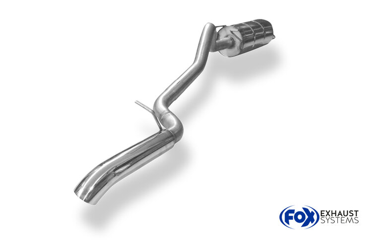 Fox Sportuitlaat Ford Ranger 2011-08/2016 - 4x4 - Dubbele cabine Achterdemper Diesel Look - 1x76 Type 28