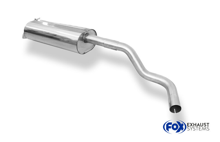 Fox Sportuitlaat Skoda Rapid Spaceback achterdemper - 2x55 Type 26