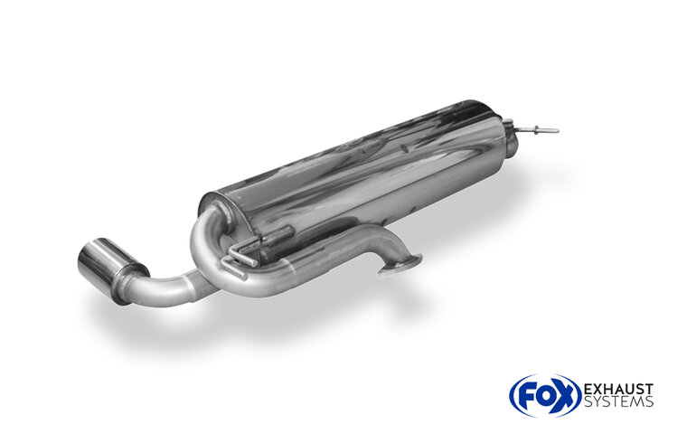 Fox Sportuitlaat Toyota RAV4 II - 3-deurs achterdemper, uitgang rechts/links - 1x90 type 13 rechts/links