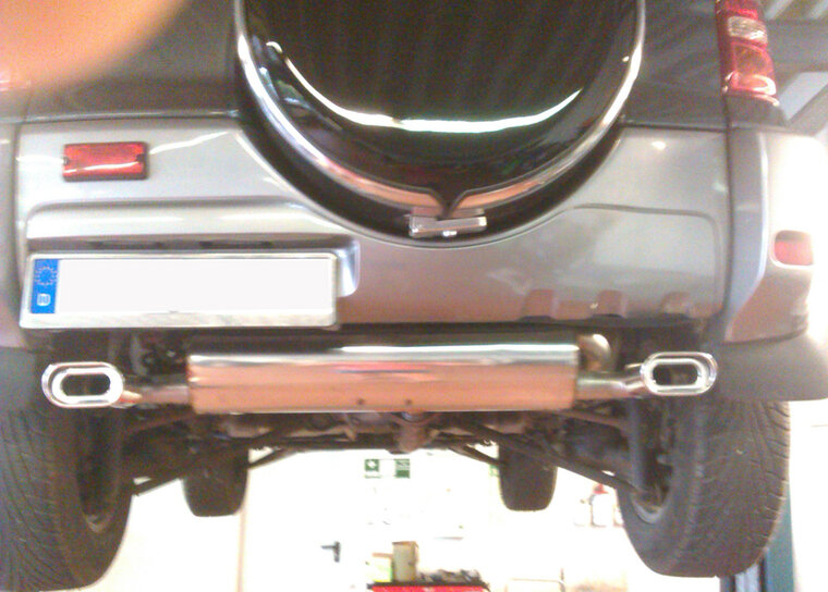 Fox Sportuitlaat Toyota RAV4 II - 3-deurs achterdemper, uitlaat rechts/links - 135x80 type 53 rechts/links