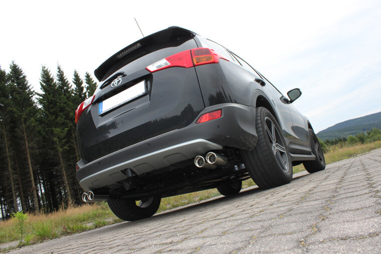 Fox Sportuitlaat Toyota RAV4 IV uitlaatsysteem rechts/links, compatibel met FOX middendemper - 2x80 type 17 rechts/links