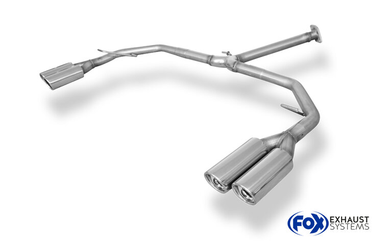 Fox Sportuitlaat Toyota RAV4 IV uitlaatsysteem rechts/links, compatibel met originele middendemper - 2x80 type 17 rechts/links