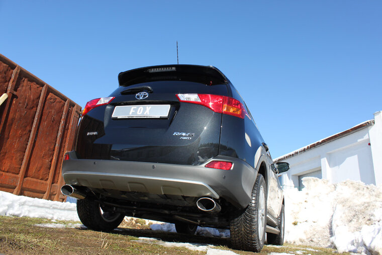 Fox Sportuitlaat Toyota RAV4 IV uitlaatsysteem rechts/links, compatibel met originele middendemper - 140x90 type 44 rechts/links