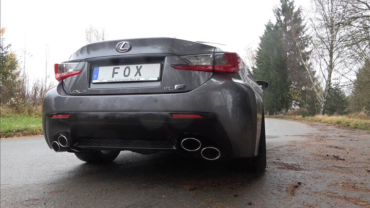 Fox Sportuitlaat Lexus RC F achterdemper rechts/links - 2x115x85 type 38 rechts/links