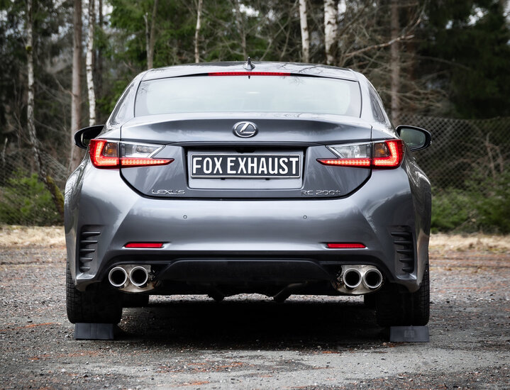 Fox Sportuitlaat Lexus RC200T achterdemper rechts/links - 2x90 type 25 rechts/links