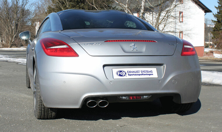 Fox Sportuitlaat Peugeot RCZ enkelzijdige achterdemper - 2x106x71 Type 32