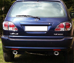 Fox Sportuitlaat Lexus RX 300 - XU1 Achterdemper Rechts/Links Uitlaat - 115x85 Type 33 Rechts/Links
