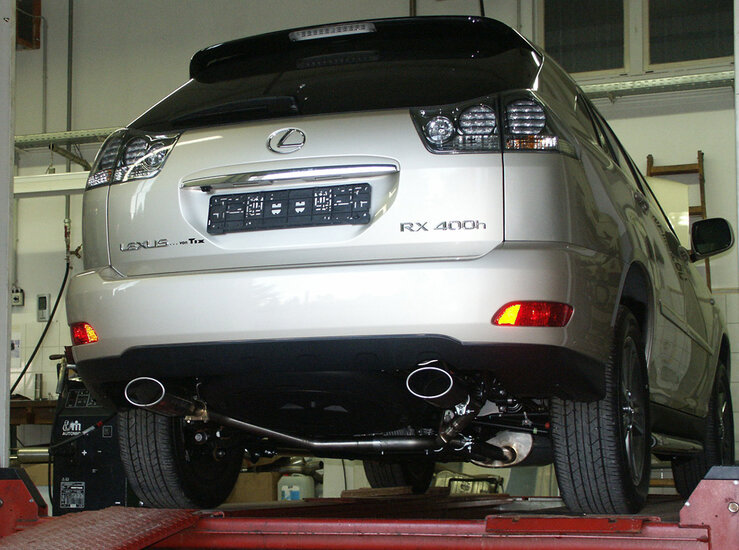 Fox Sportuitlaat Lexus RX 400H - HXU3 Achterdemper Rechts/Links Uitlaat - 140x90 Type 32 Rechts/Links