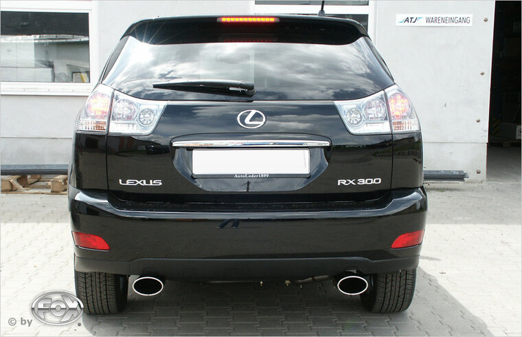 Fox Sportuitlaat Lexus RX 300/350 XU3 Achterdemper Rechts/Links Uitlaat - 140x90 Type 32 Rechts/Links