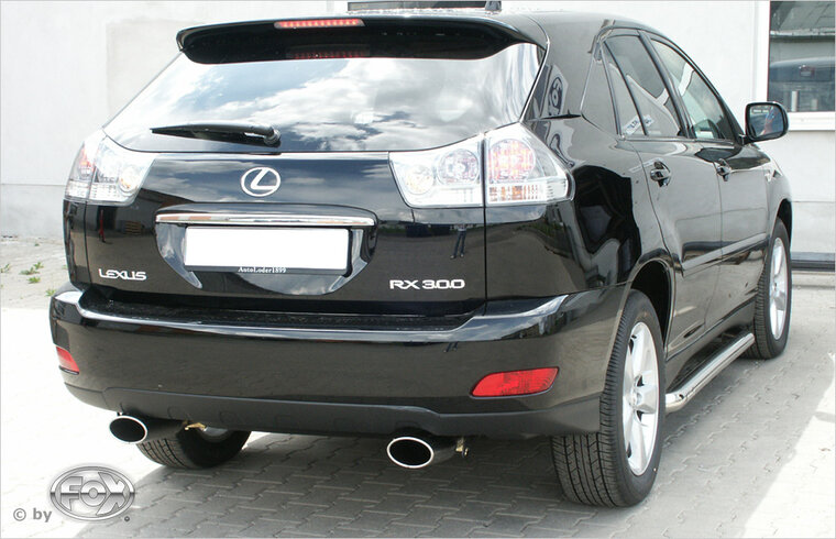 Fox Sportuitlaat Lexus RX 300/350 XU3 Achterdemper Rechts/Links Uitlaat - 140x90 Type 32 Rechts/Links