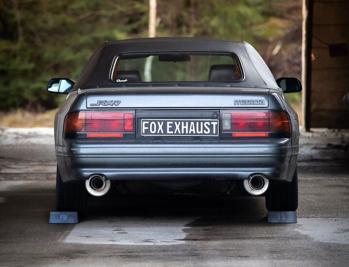 Fox Sportuitlaat Mazda RX7 - FC Achterdemper rechts/links - 1x100 Type 10 rechts/links