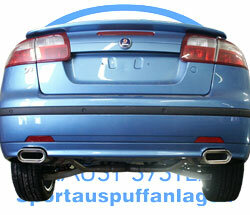 Fox Sportuitlaat Saab 9-3 - YS3 Sedan/Cabriolet - UITVERKOOP Achterdemper rechts/links - 150x70 Type 53 rechts/links