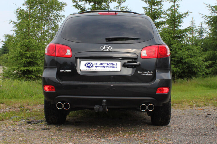 Fox Sportuitlaat Hyundai Santa Fe 4x4 - CM achterdemper rechts/links - 2x90 type 16 rechts/links