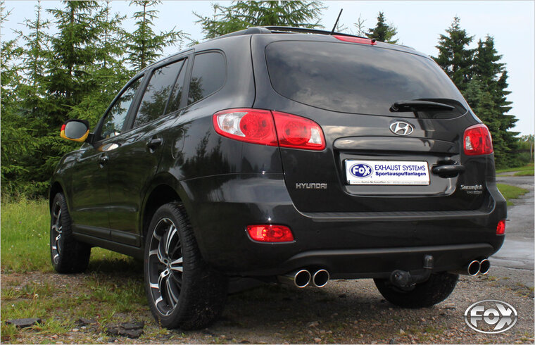 Fox Sportuitlaat Hyundai Santa Fe 4x4 - CM achterdemper rechts/links - 2x90 type 16 rechts/links