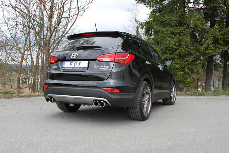 Fox Sportuitlaat Hyundai Santa Fe 4x4 - DM uitlaatsysteem rechts/links - 2x90 Type 12 rechts/links