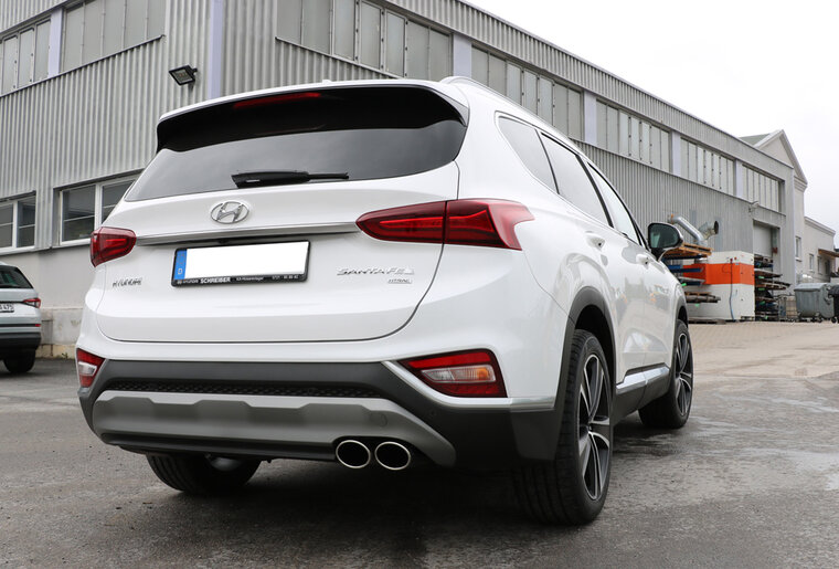 Fox Sportuitlaat Hyundai Santa Fe 4x4 - TM Achterdemper - 2x106x71 Type 32