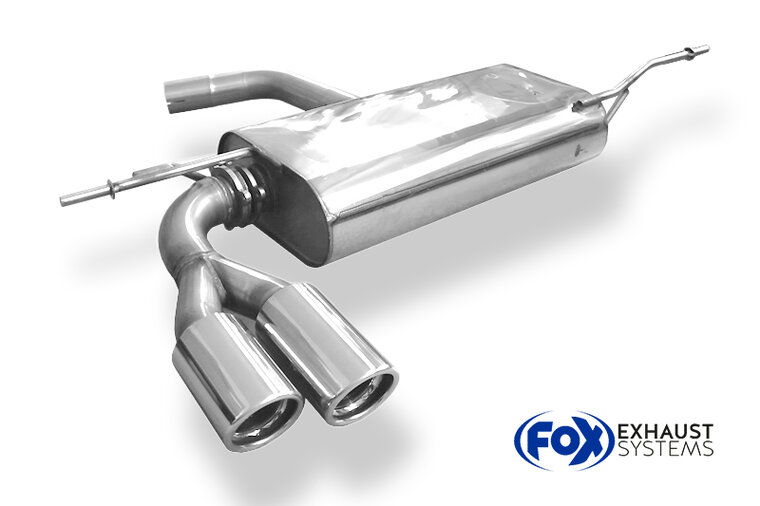 Fox Sportuitlaat VW Scirocco - 13 Achterdemper - 2x76 Type 17