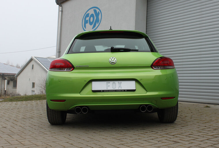 Fox Sportuitlaat VW Scirocco - 13 Achterdemperuitlaat rechts/links - 2x76 Type 25 rechts/links