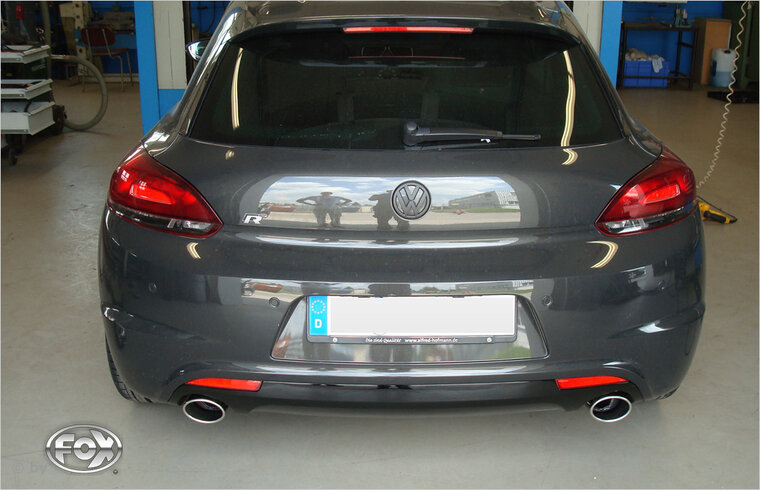Fox Sportuitlaat VW Scirocco R - 13 Achterdemper rechts/links uitlaat - 115x85 Type 32 rechts/links