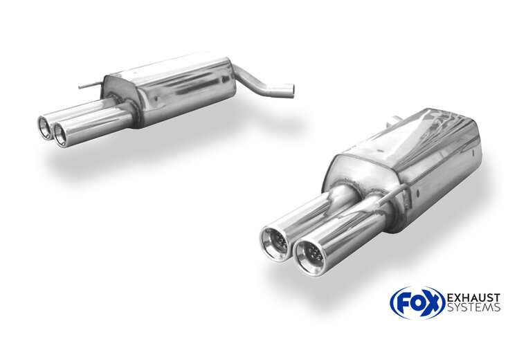 Fox Sportuitlaat Mercedes S-Klasse W220 achterdemper rechts/links - 2x80 type 13 rechts/links