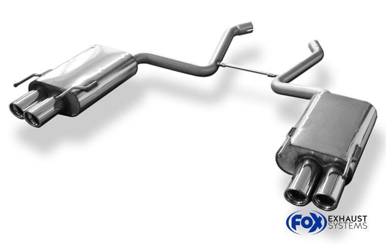 Fox Sportuitlaat Mercedes S-Klasse W221 achterdemper rechts/links - 2x80 type 17 rechts/links