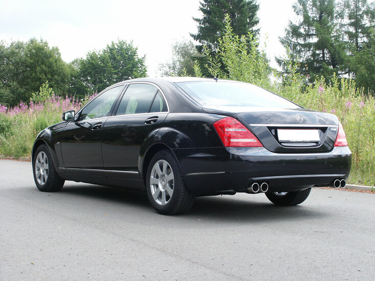 Fox Sportuitlaat Mercedes S-Klasse W221 Facelift Achterdemper Rechts/Links - 2x90 Type 12 Rechts/Links
