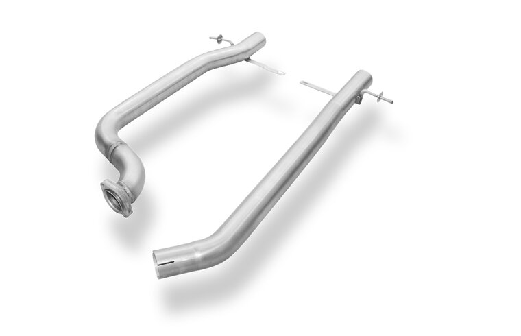 Fox Sportuitlaat Vervangingspijp voor de voordemper van de Mercedes S-Klasse Coup&eacute; Type C215, rechts/links, &Oslash;63,5 mm