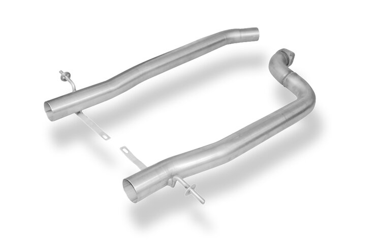 Fox Sportuitlaat Vervangingspijp voor de voordemper van de Mercedes S-Klasse Coup&eacute; Type C215, rechts/links, &Oslash;63,5 mm