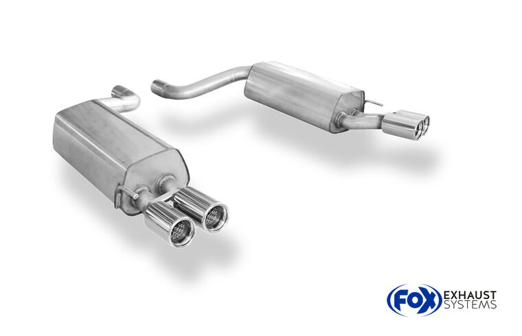 Fox Sportuitlaat Mercedes S-Klasse Coup&eacute; C215 Achterdemper rechts/links - 2x76 Type 13 rechts/links